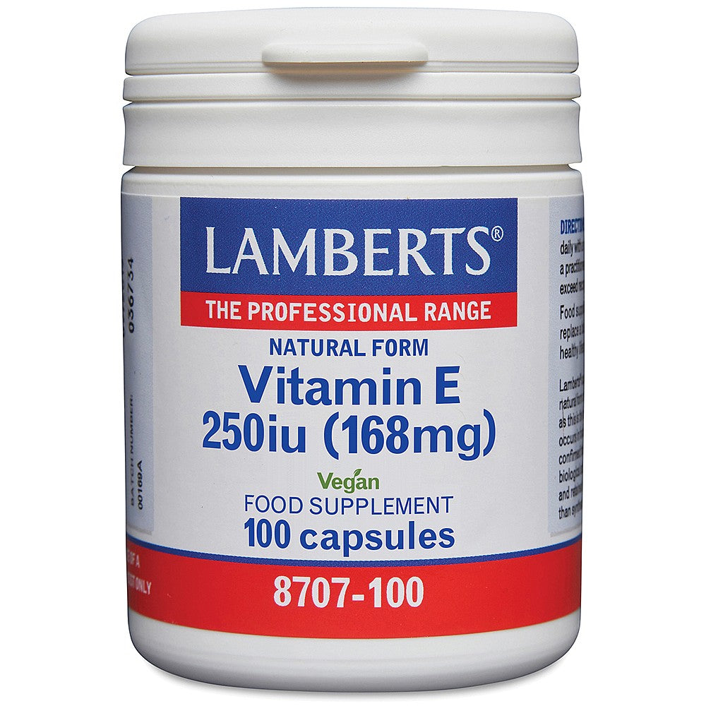 Lamberts Natural Form Vitamin E 250iu 100 capsules image 0