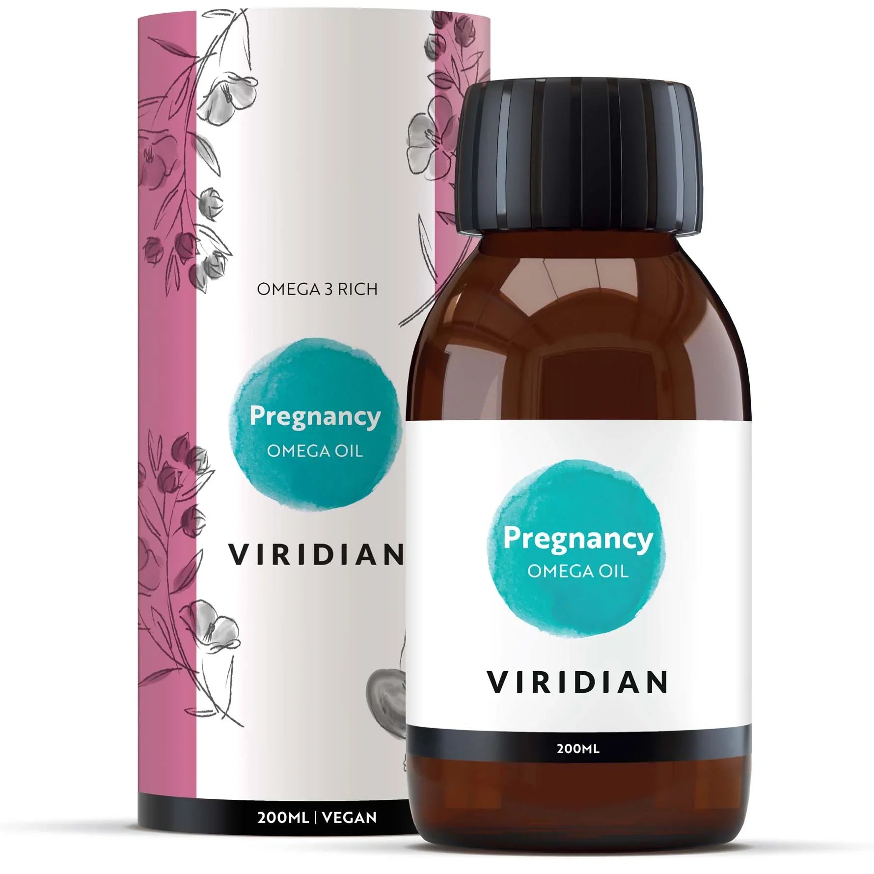 Viridian Pregnancy Omega Oil 200ml image 0