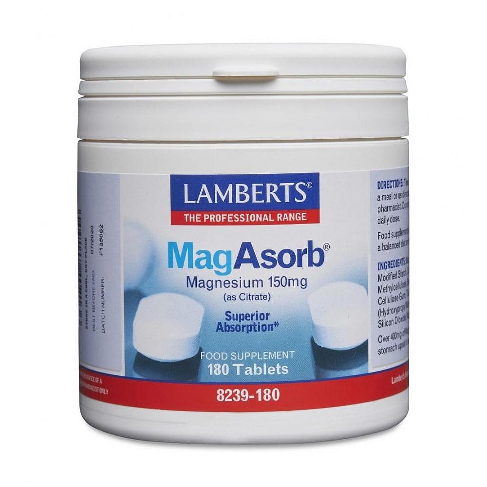 Lamberts MagAsorb - 180 tablets image