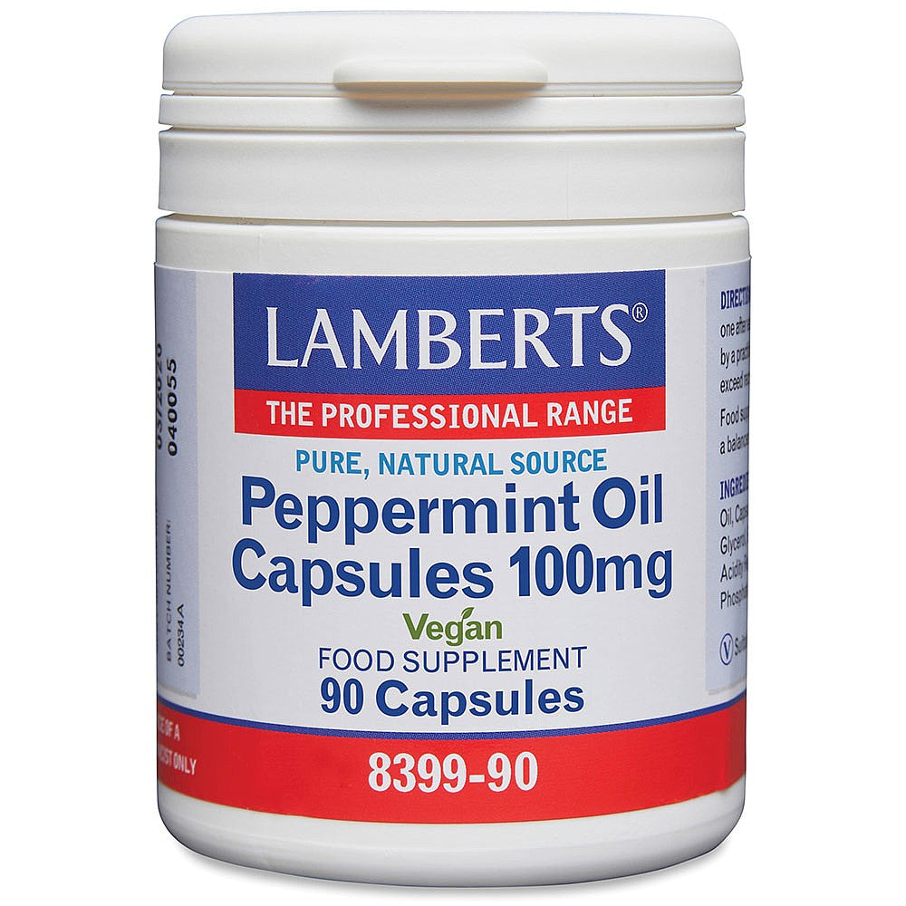 Lamberts Peppermint Oil Capsules 100mg 90 capsules image 0