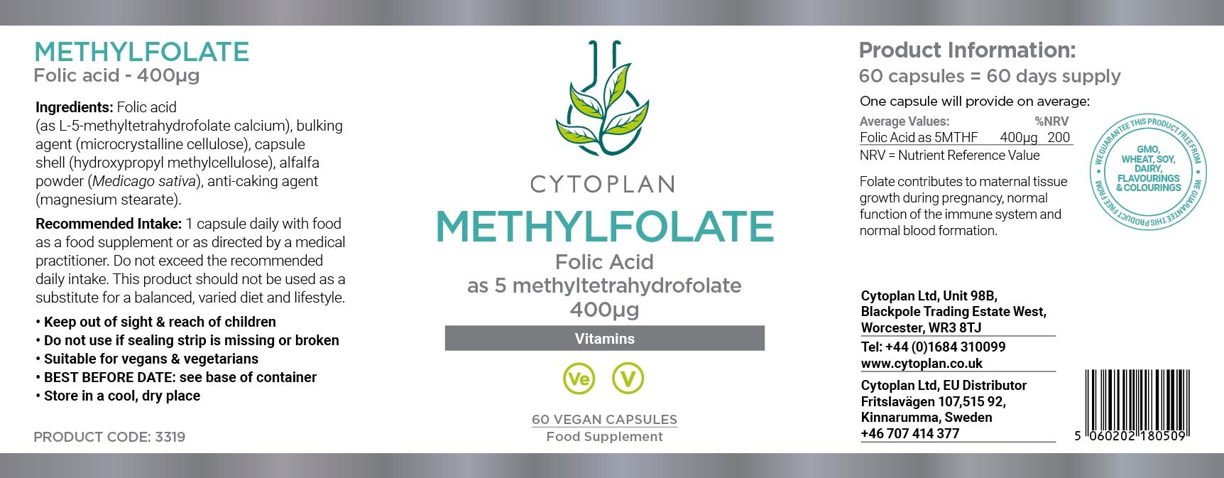 Cytoplan Methylfolate
