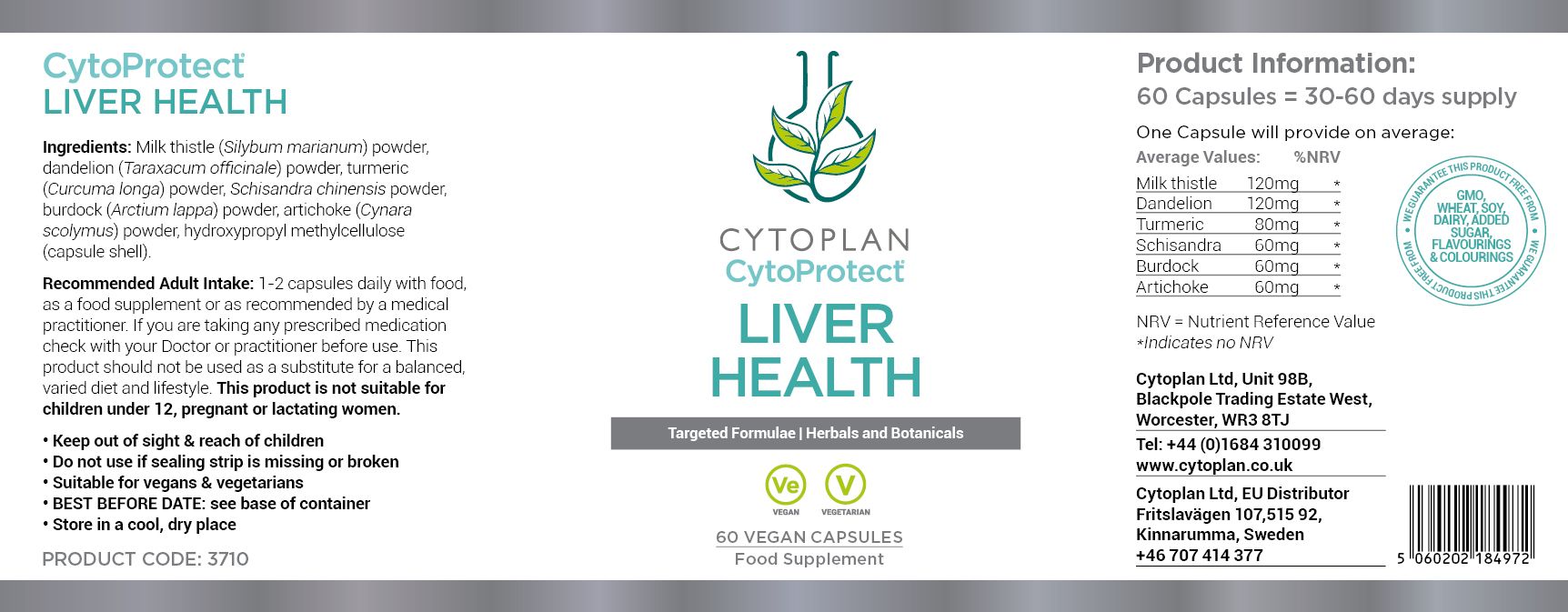 Cytoplan CytoProtect Liver Health 3