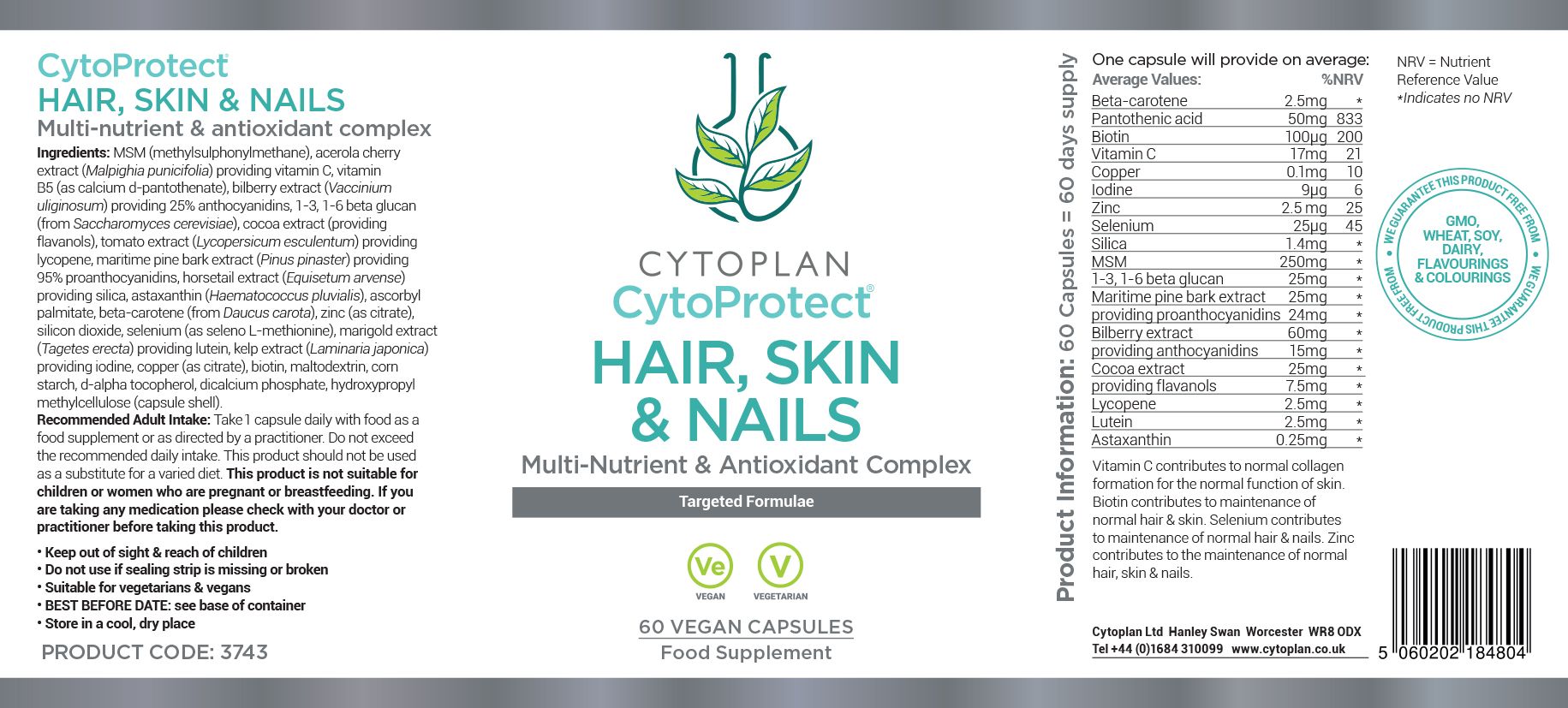 Cytoplan Vegan Beauty Bundle 4