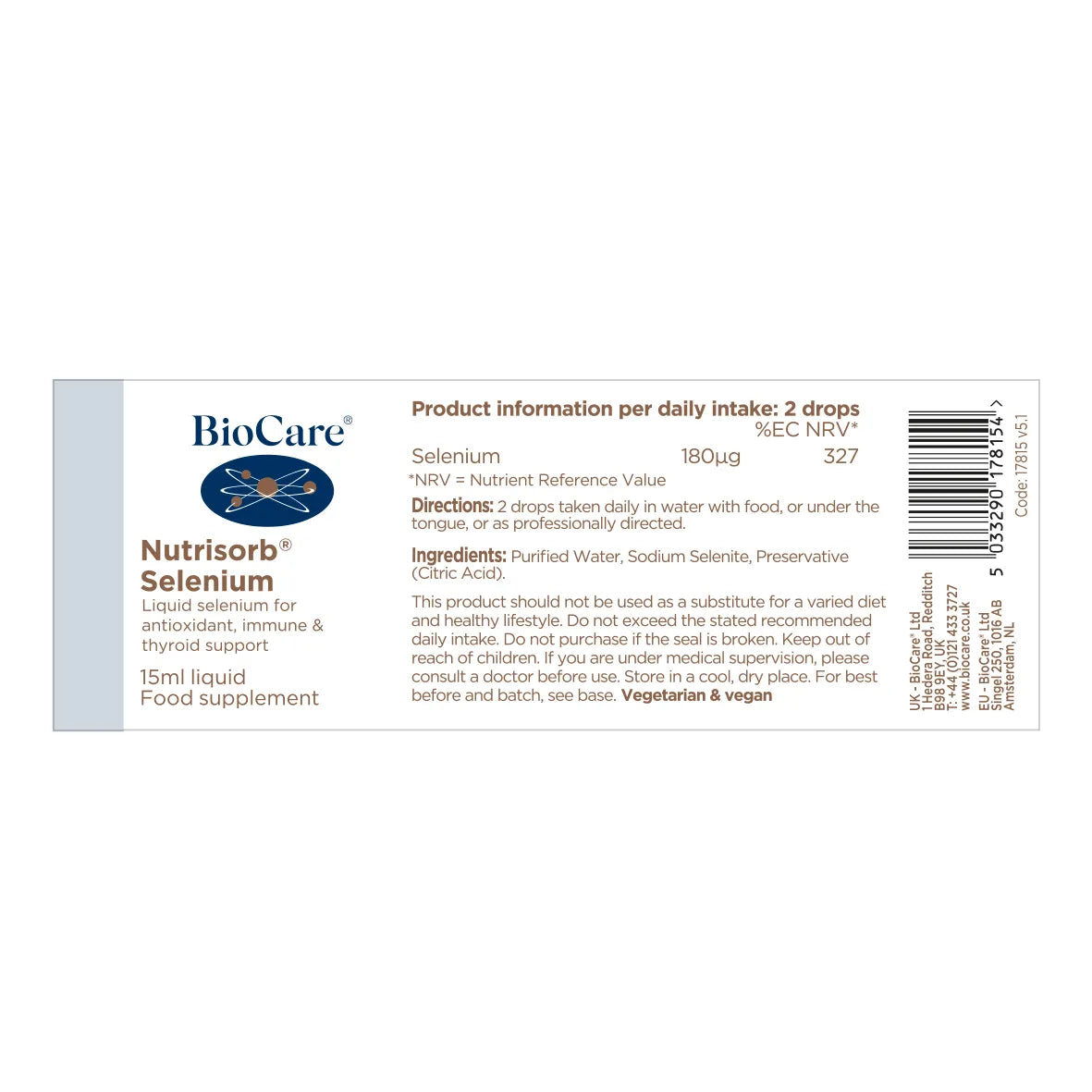BioCare Nutrisorb® Selenium 15ml image 2
