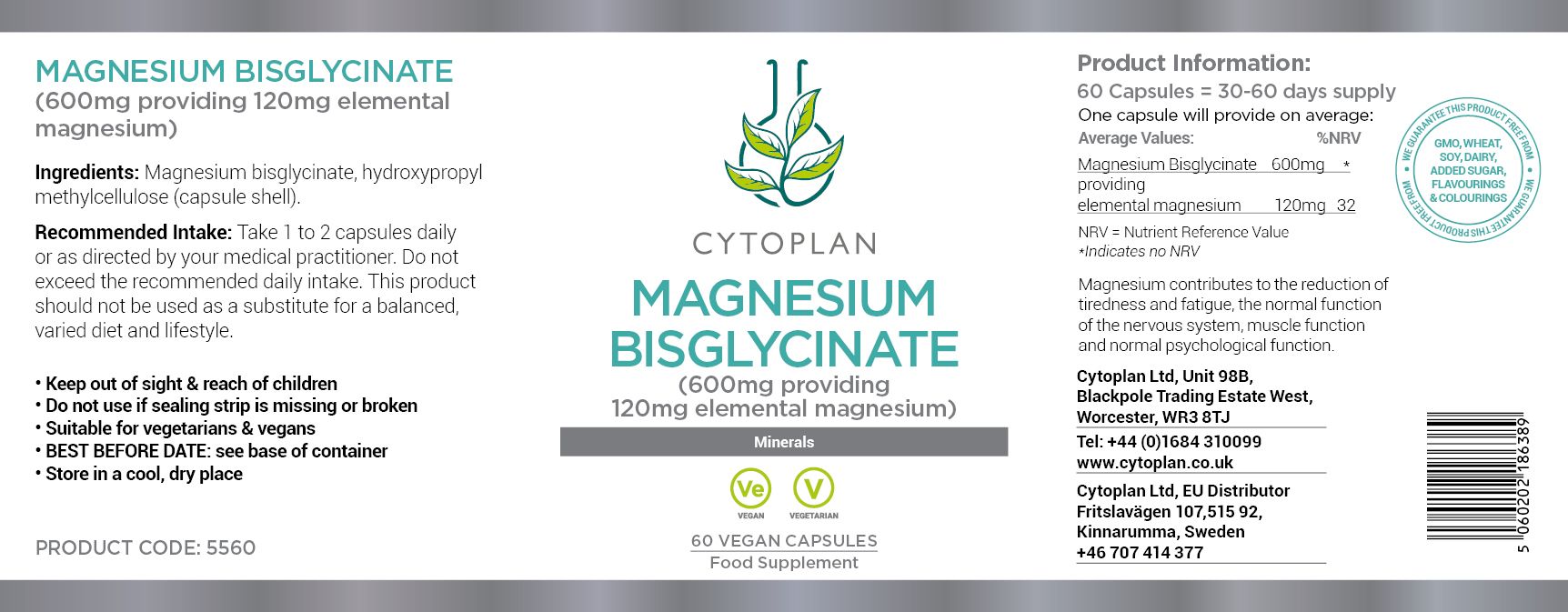 Cytoplan Magnesium Bisglycinate