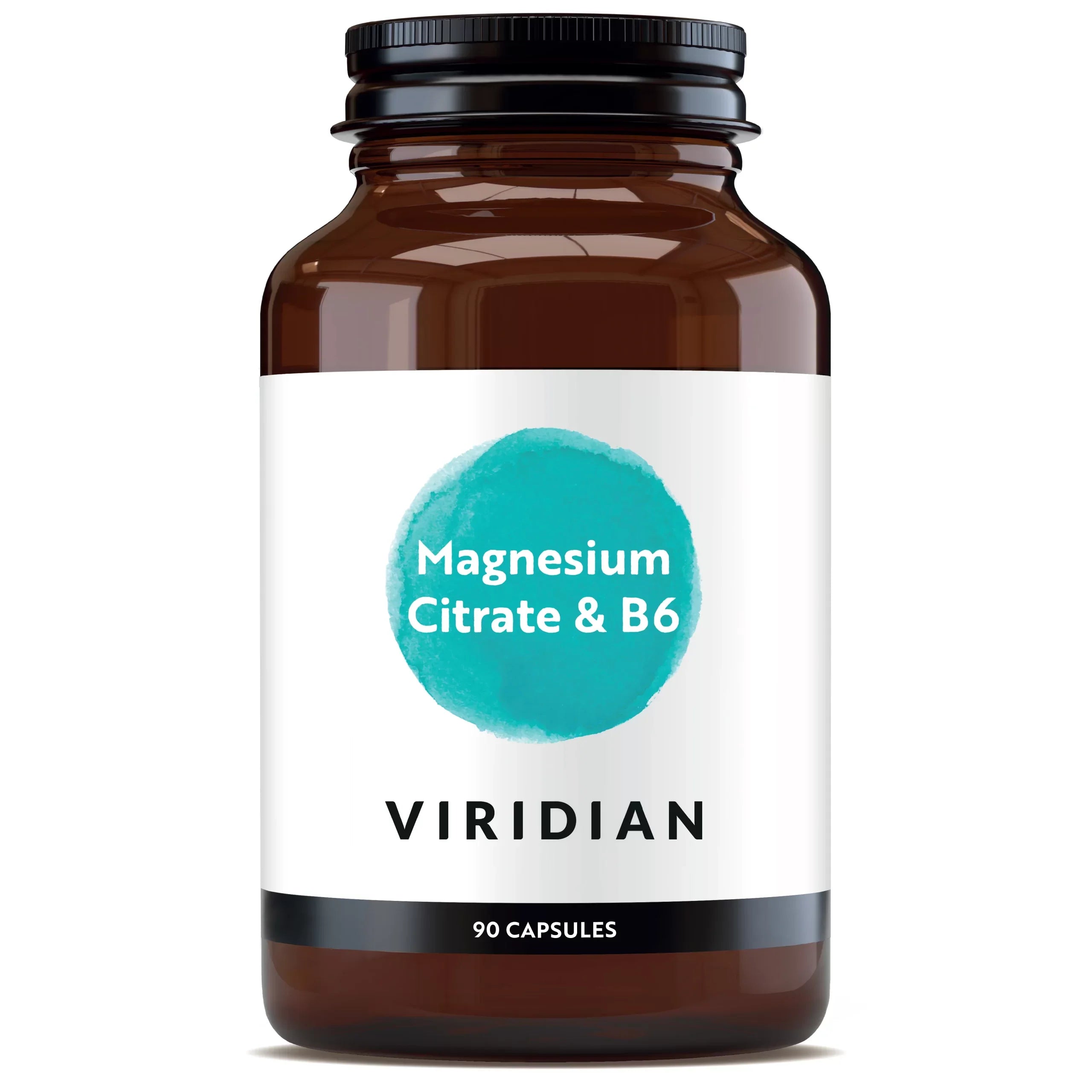 Viridian Magnesium Citrate with Vitamin B6 Capsules image 1