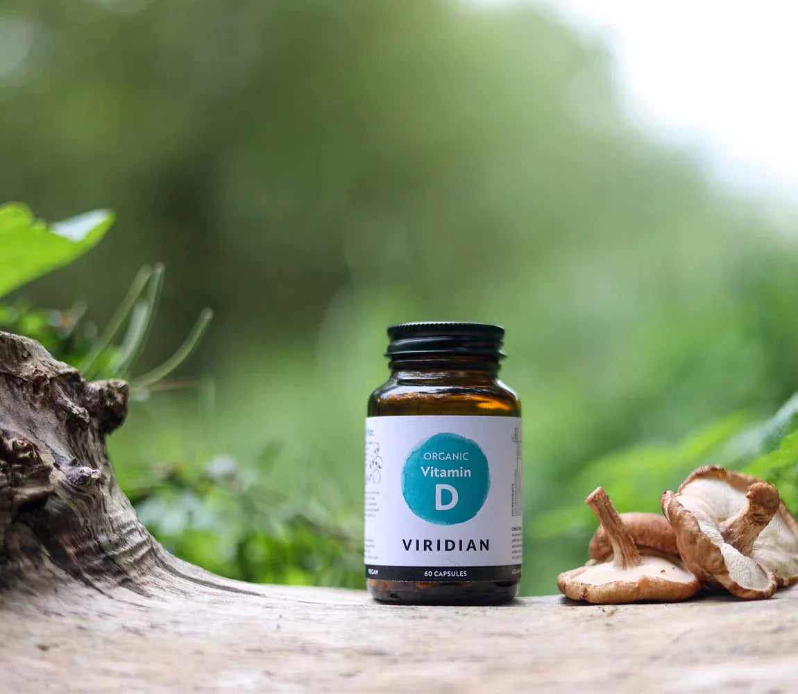 Viridian Organic Vitamin D2 400IU 60 Capsules image 1