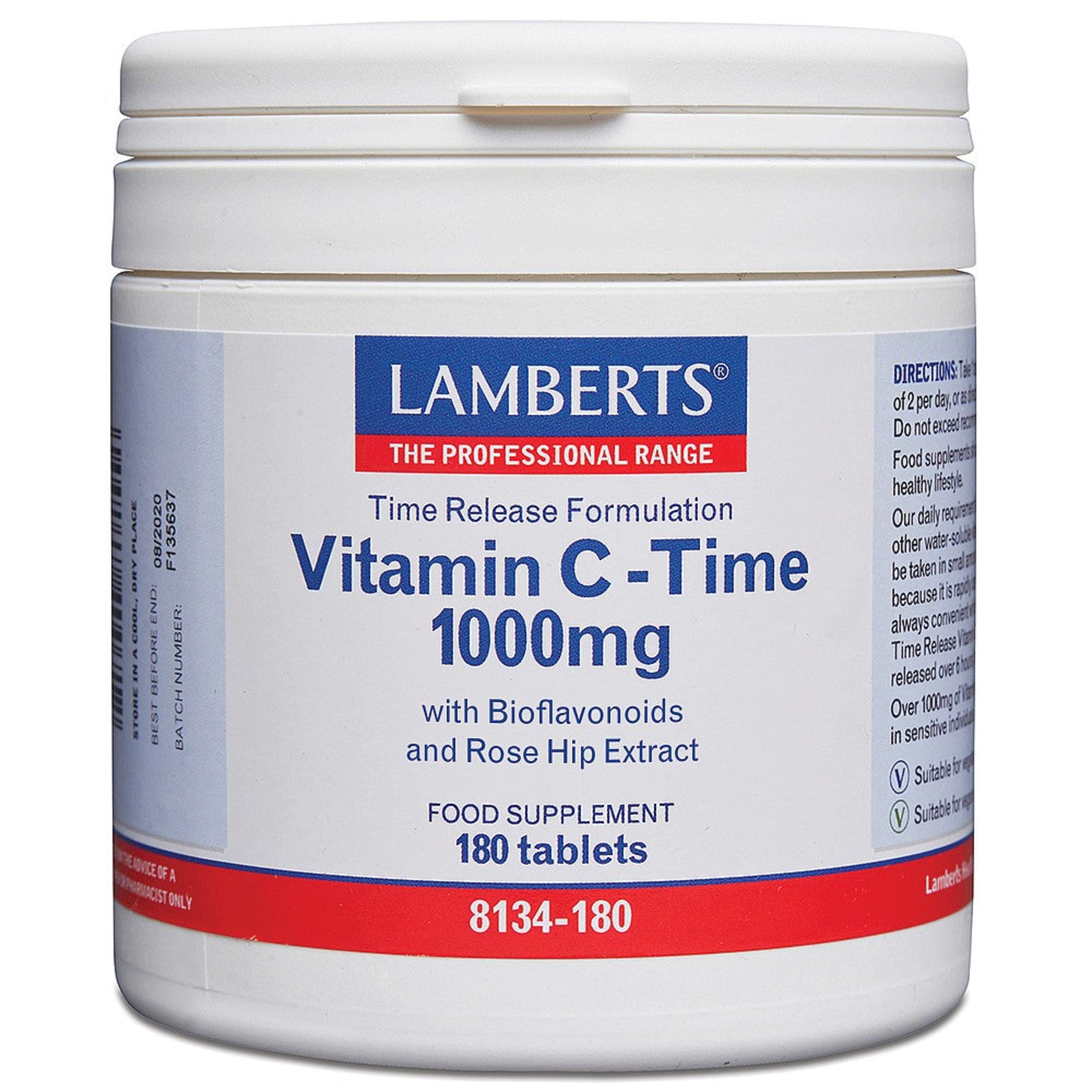 Lamberts Time Release Vitamin C 1000mg Tablets image 0