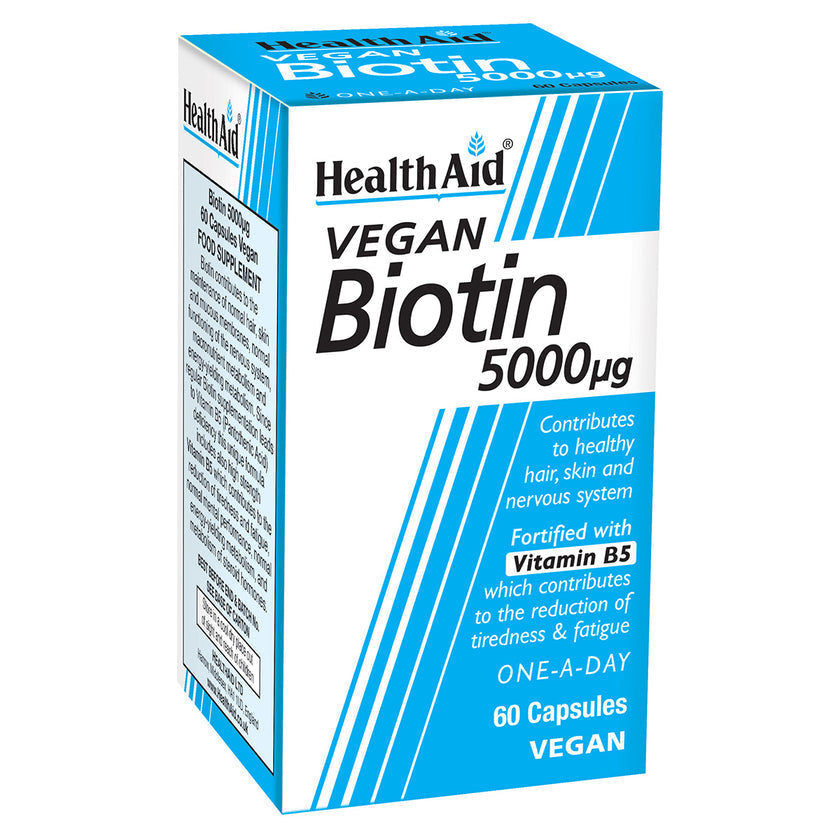 HealthAid Biotin 5000ug Capsules