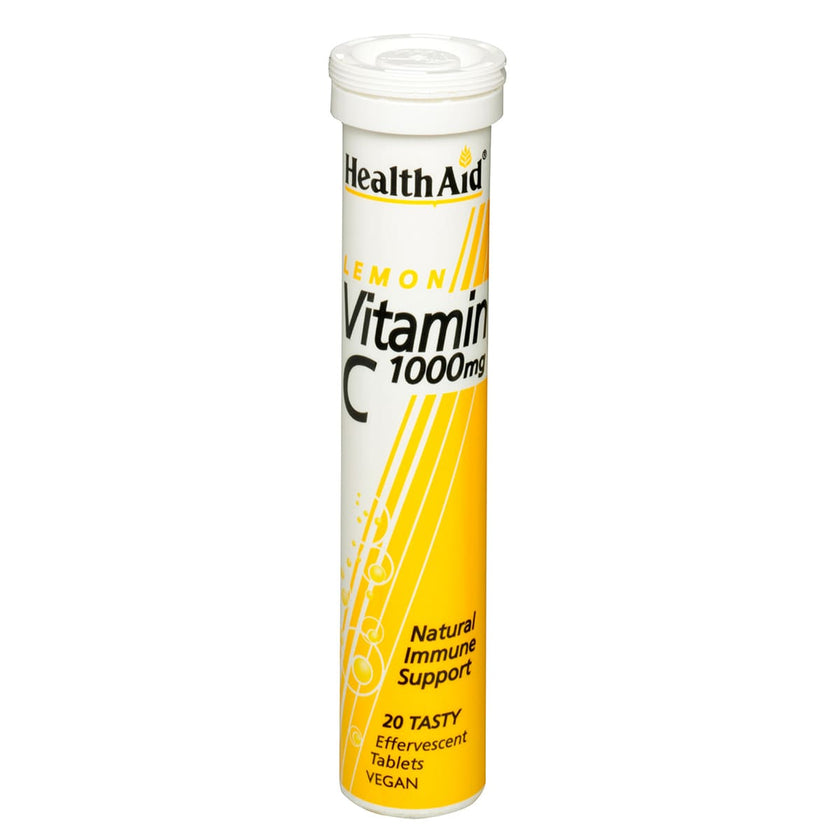 HealthAid Vitamin C 1000mg - Effervescent (Lemon Flavour) Tablets