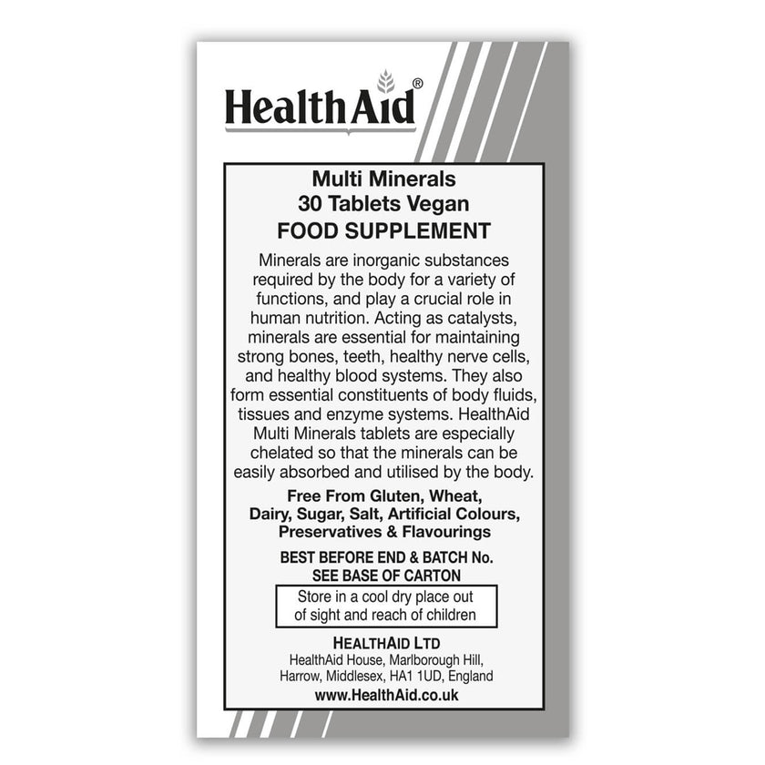 HealthAid Multiminerals - Prolonged Release Tablets