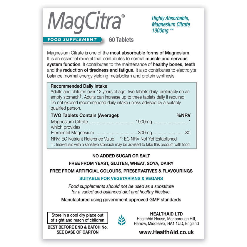 HealthAid Magcitra® Tablets