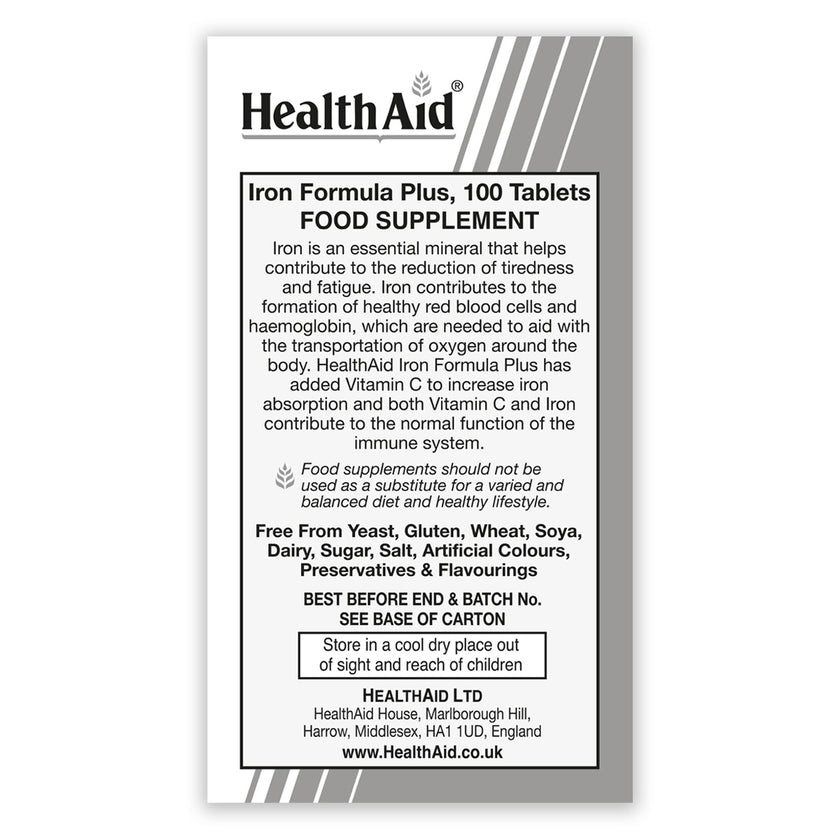 HealthAid Iron Formula Plus Tablets