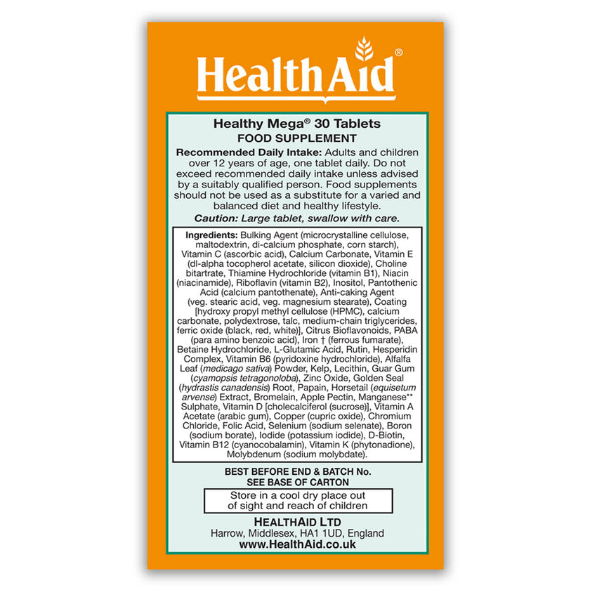 HealthAid Healthy Mega® - Prolonged Release Tablets