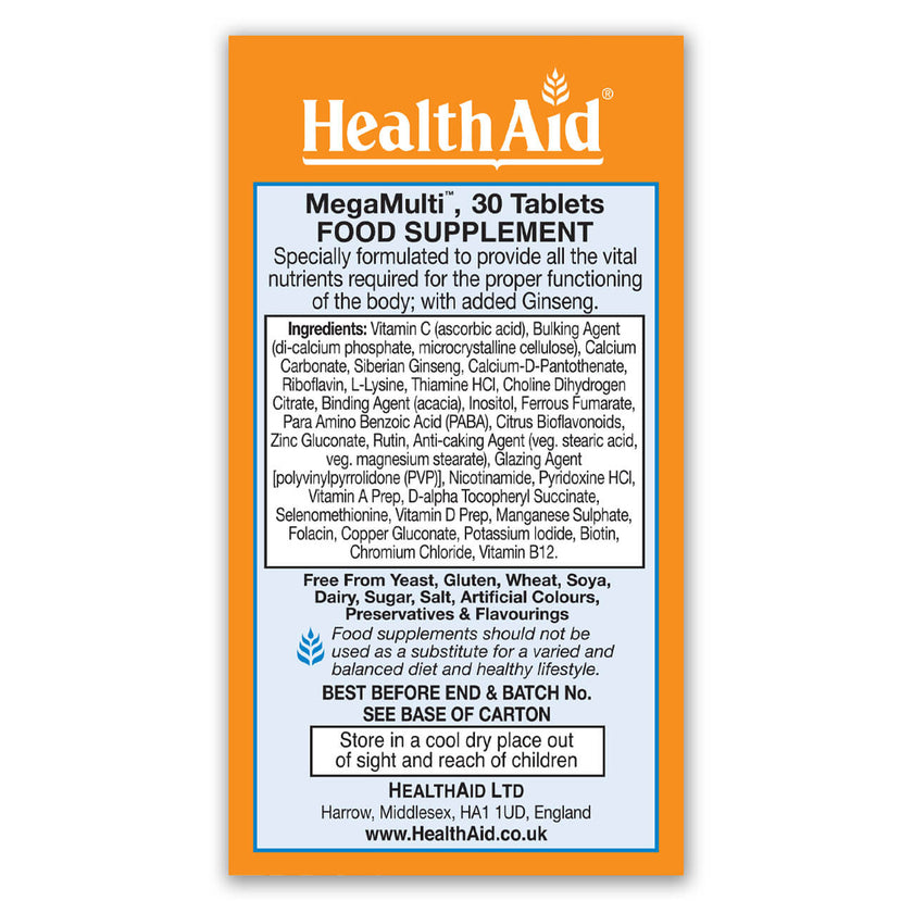 HealthAid Mega-Multi's Tablets