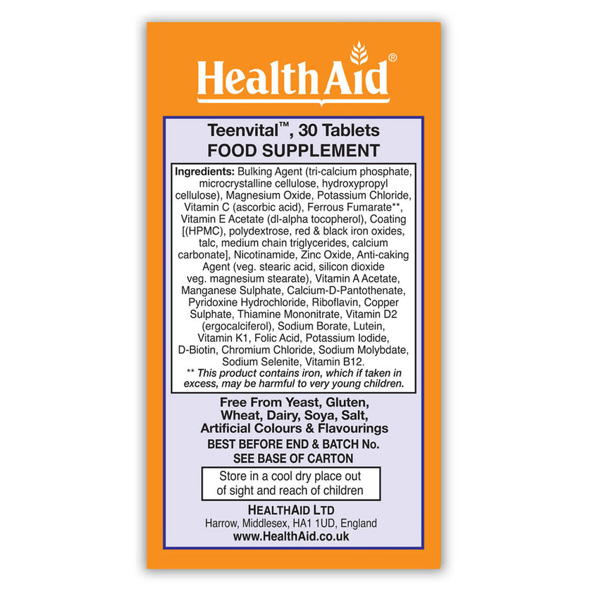 HealthAid Teenvital Tablets
