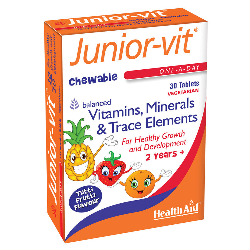 HealthAid Junior-vit® - Chewable (Tutti-fruity Flavour) Tablets