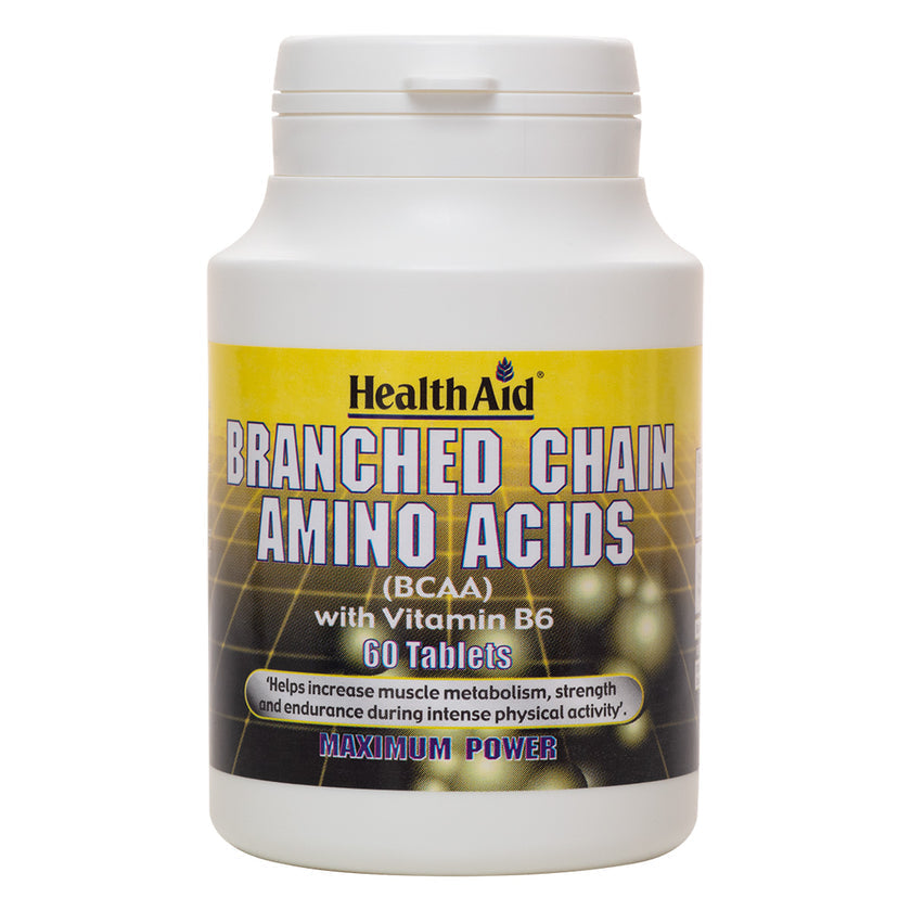 HealthAid Branched Chain Amino Acids + Vitamin B6 Tablets