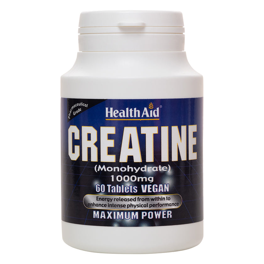 HealthAid Creatine Monohydrate 1000mg Tablets