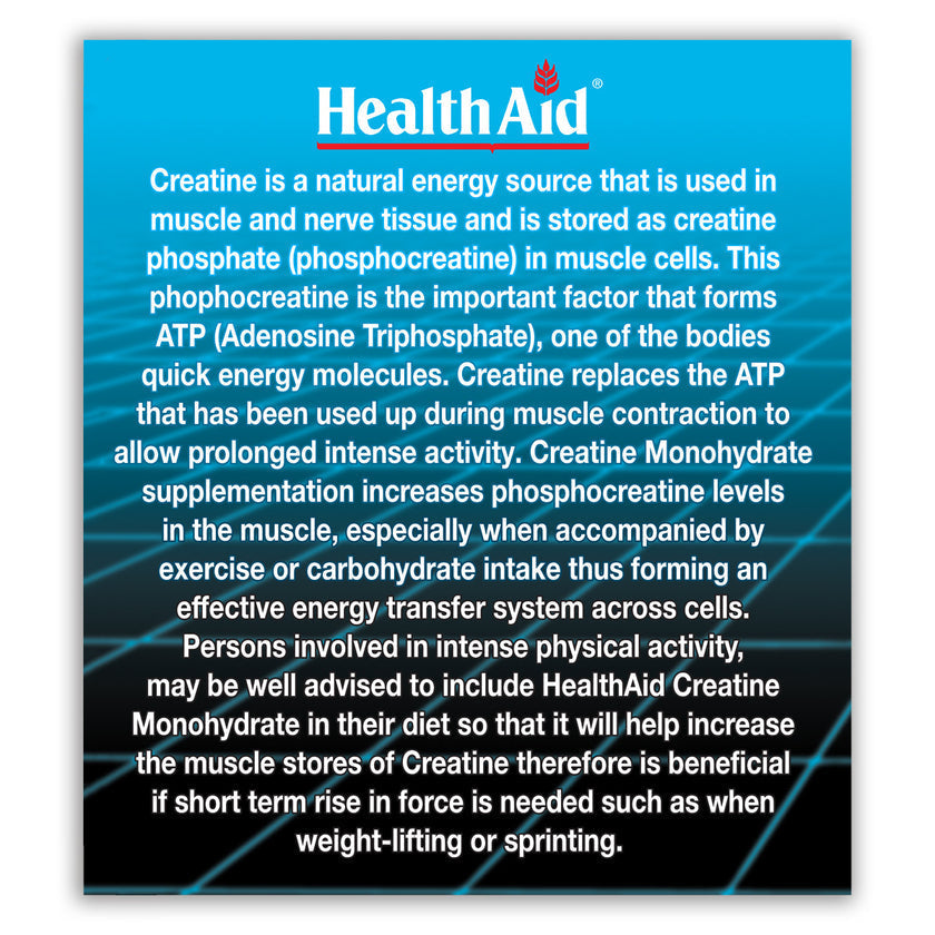 HealthAid Creatine Monohydrate 200g Powder