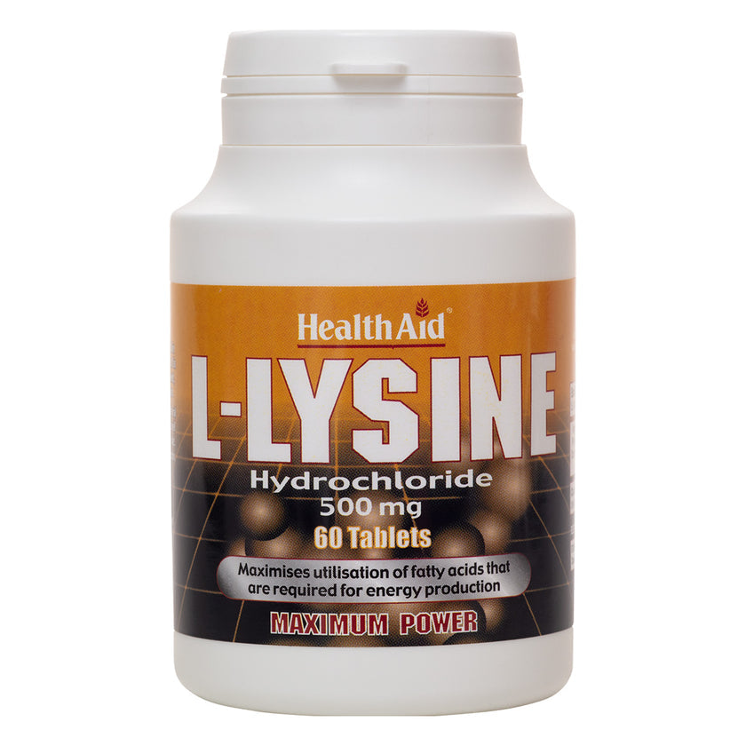 HealthAid L-Lysine HCI 500mg Tablets