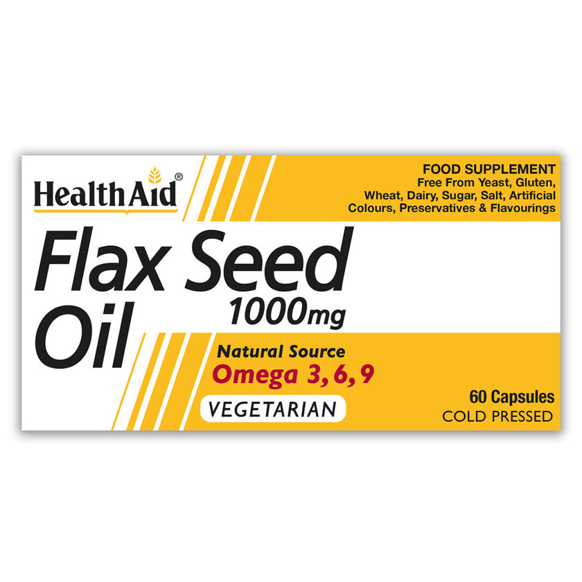 HealthAid Flaxseed Oil 1000mg Capsules