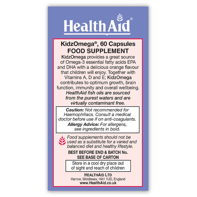 HealthAid KidzOmega Capsules