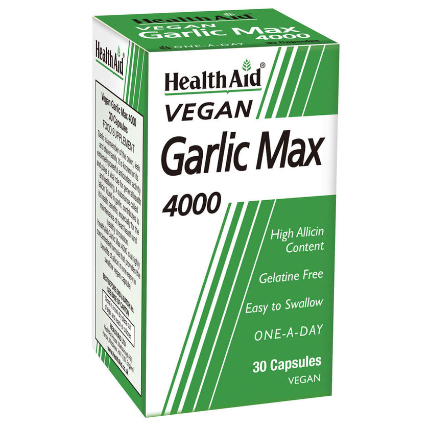 HealthAid Garlic Max 4000 (Pure Garlic Extract) Vegicaps