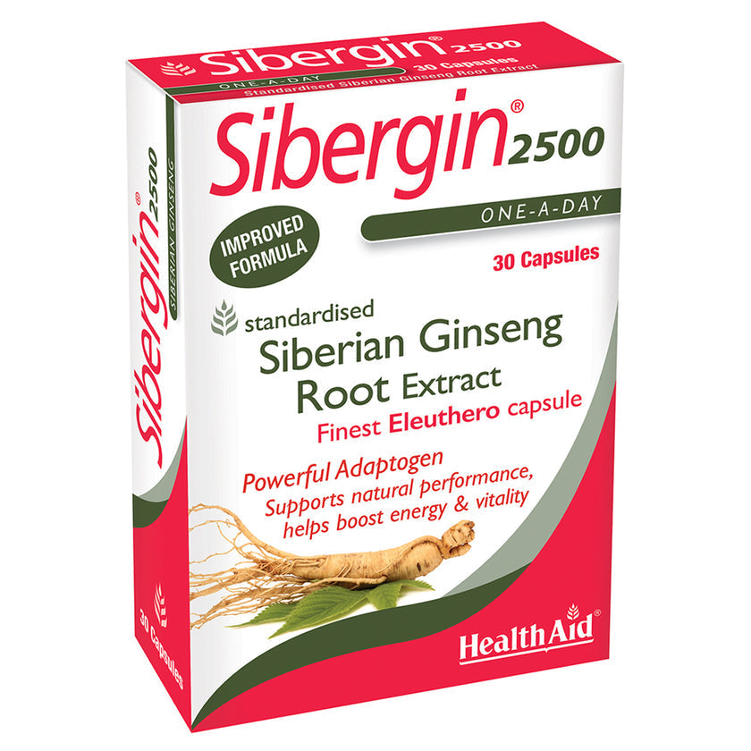 HealthAid Sibergin® 2500 (Siberian Ginseng 2500mg) Capsules