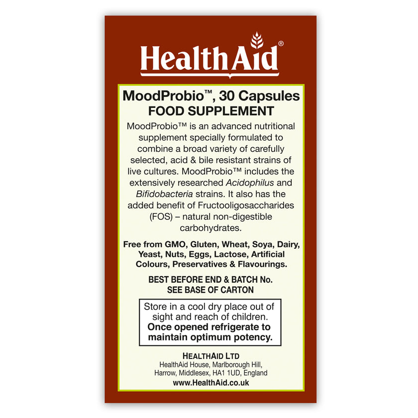 HealthAid MoodProbio 30 Billion Probiotic Cultures