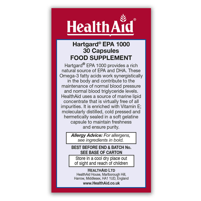 HealthAid Hartgard EPA 1000 Capsules