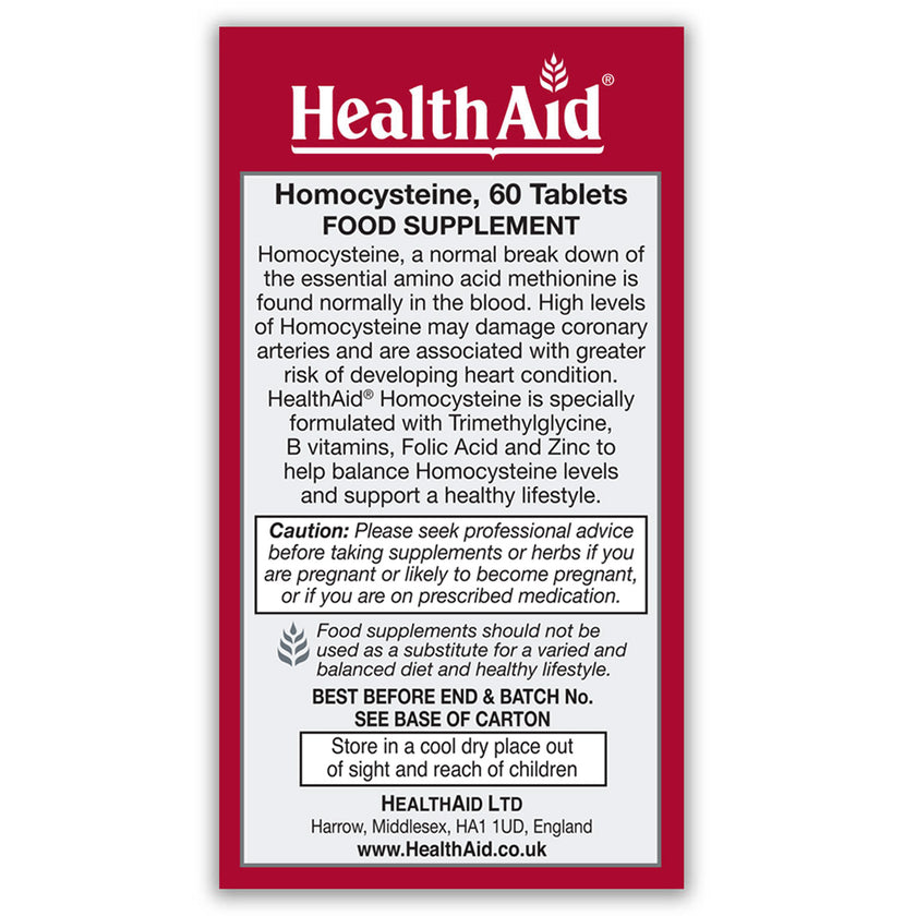 HealthAid Homocysteine Tablets