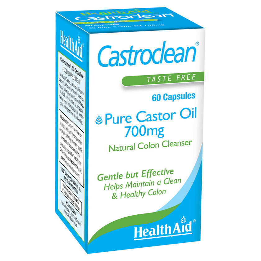 HealthAid Castroclean (Castor Oil) 700mg Capsules