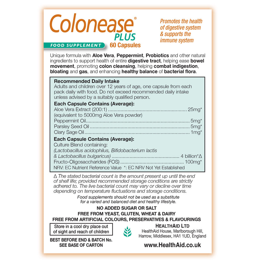 HealthAid Colonease Plus Capsules