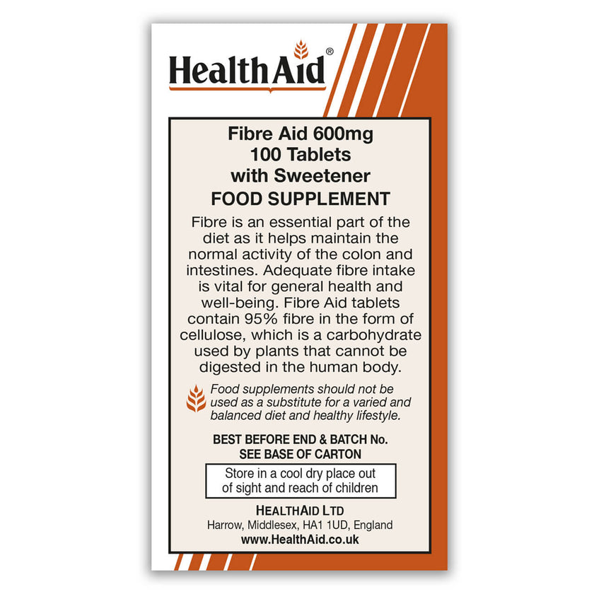 HealthAid Fibre Aid 600mg Tablets