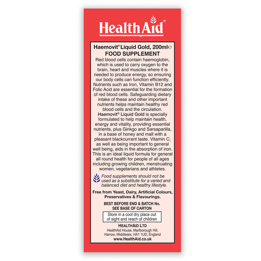 HealthAid Haemovit Liquid Gold