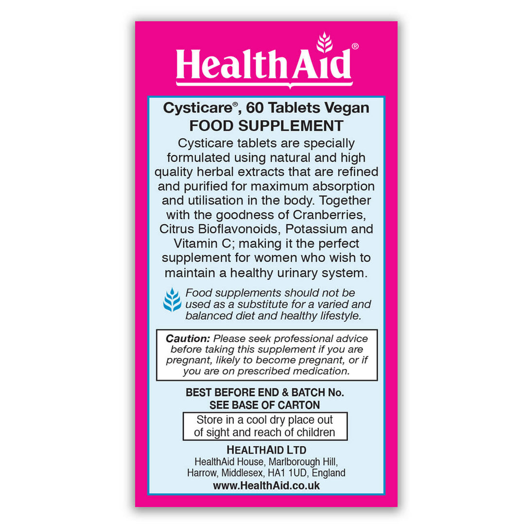 HealthAid CystiCare® (Cranberry, Vit C++)