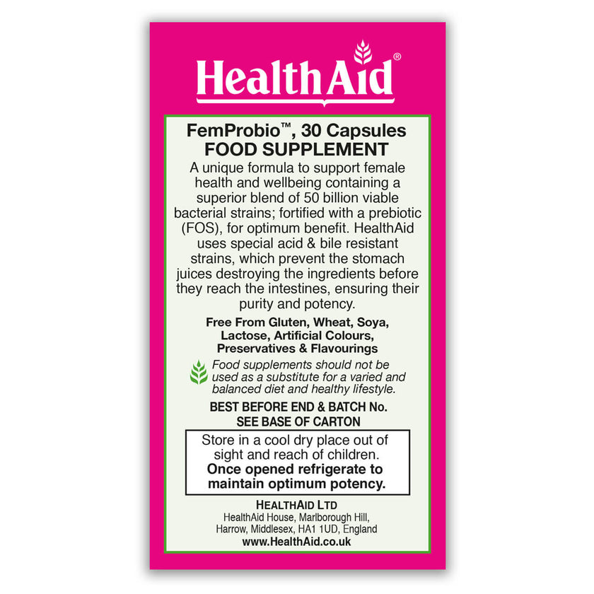 HealthAid FemProbio 30's Capsules