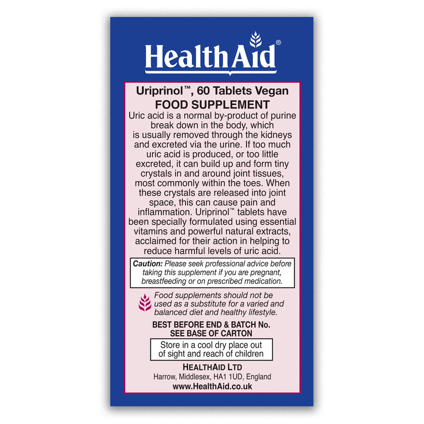 HealthAid Uriprinol 60's Tablets