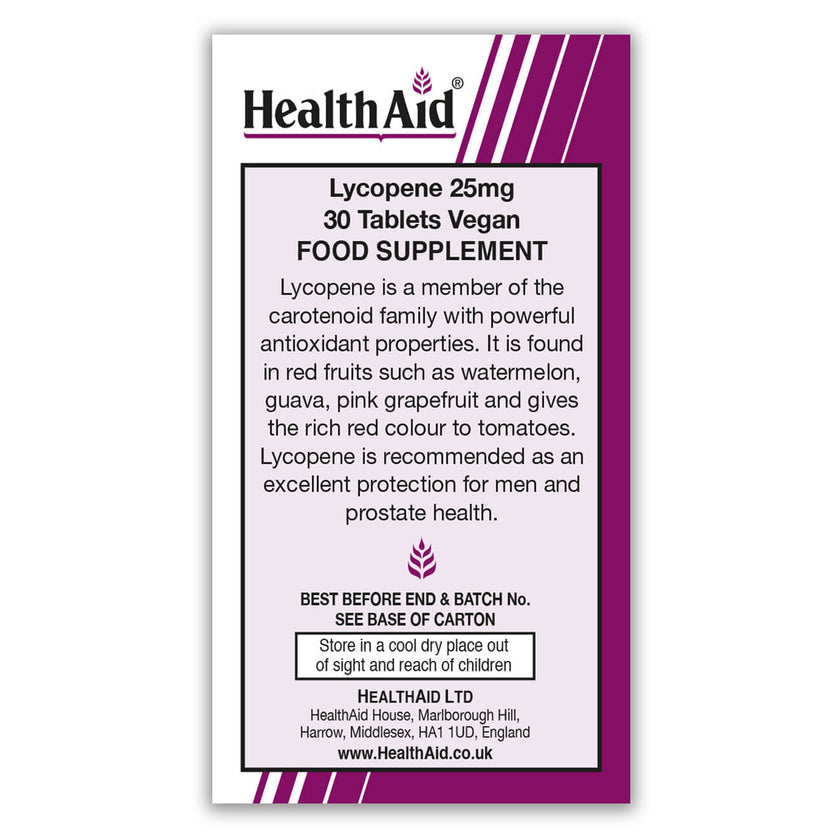HealthAid Lycopene 25mg Tablets