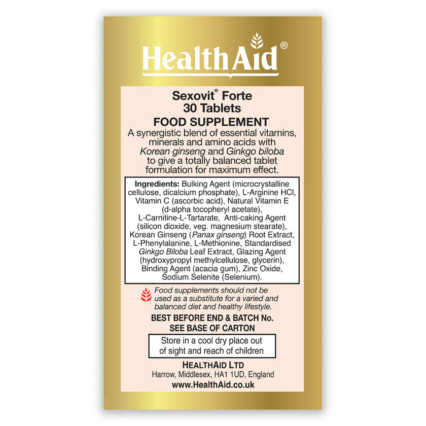 HealthAid Sexovit Forte Tablets