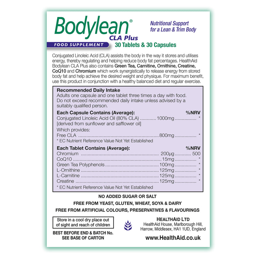 HealthAid Bodylean CLA Plus Tablets & Capsules