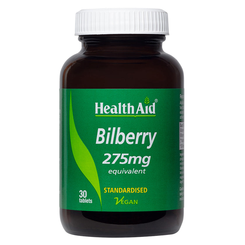 HealthAid Bilberry 275mg Equivalent Tablets