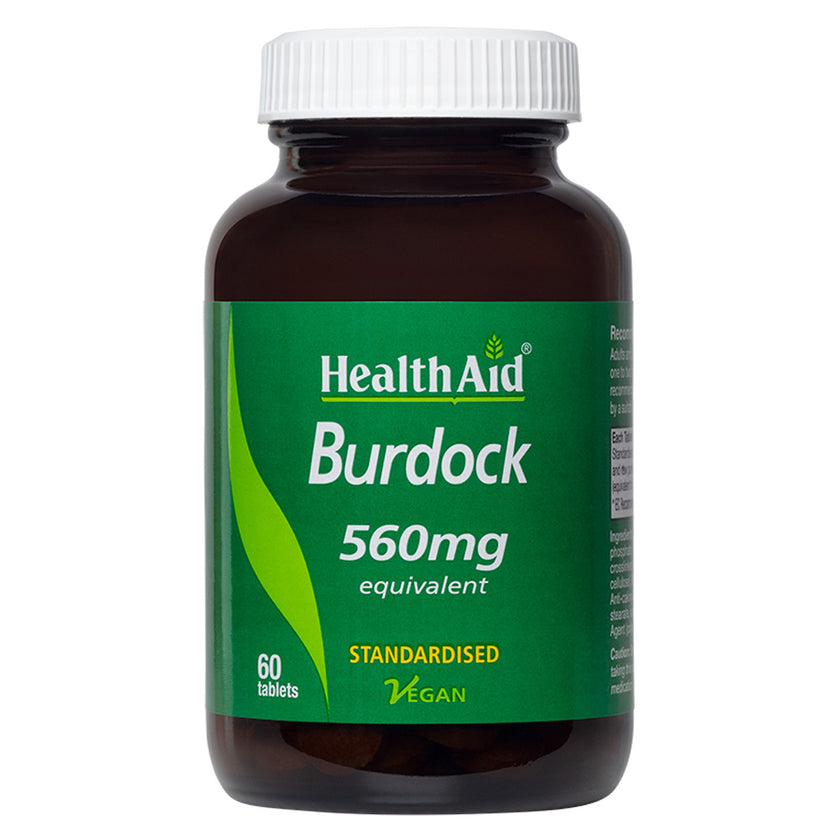 HealthAid Burdock 560mg - Standardised Tablets