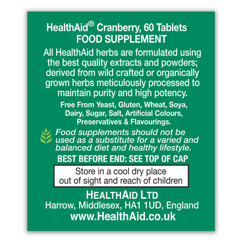 HealthAid Cranberry 5000mg Tablets