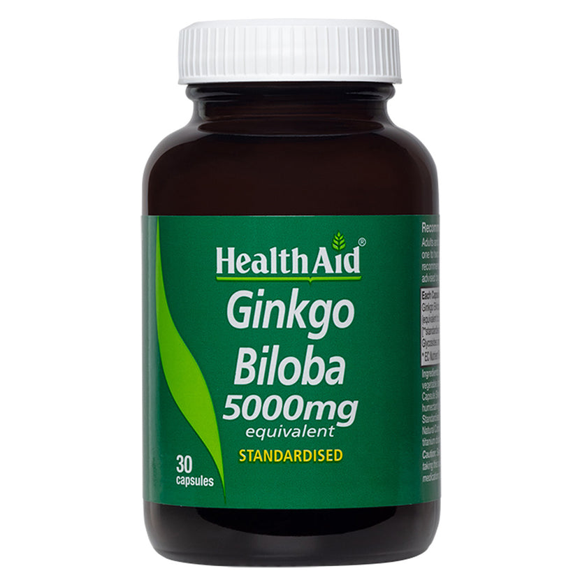 HealthAid Ginkgo Biloba Extract 5000mg Capsules