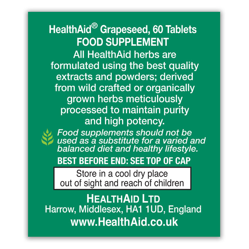HealthAid Grapeseed Extract 100mg Tablets