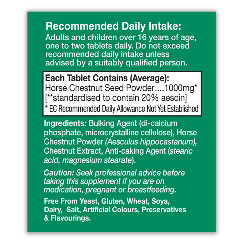 HealthAid Horse Chestnut 1000mg Tablets
