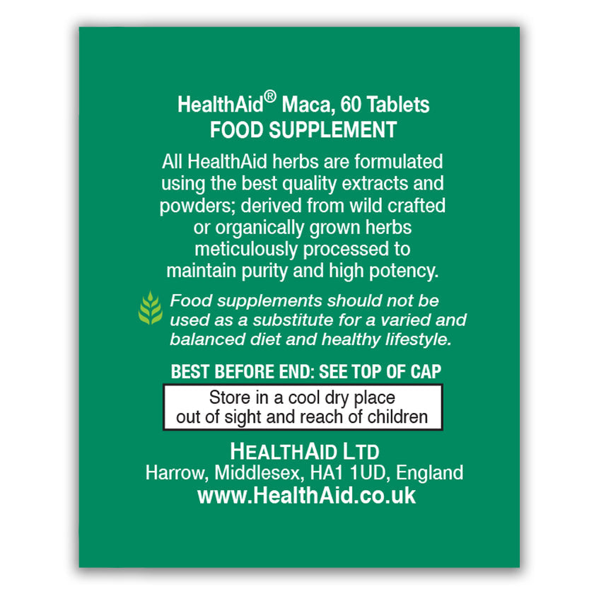 HealthAid Maca 500mg Tablets