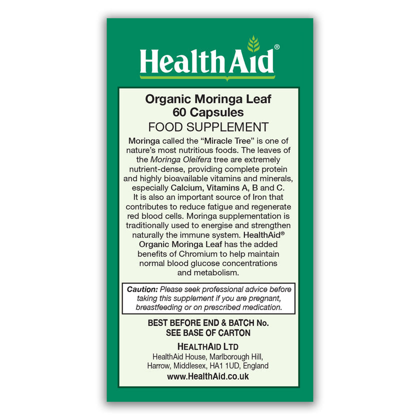 HealthAid Moringa Leaf Capsules